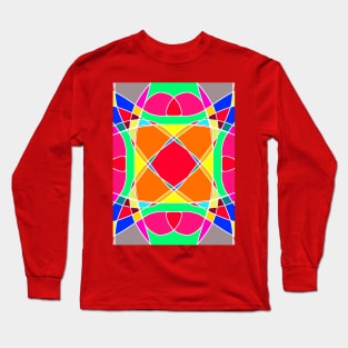 Third Abstract Face Long Sleeve T-Shirt